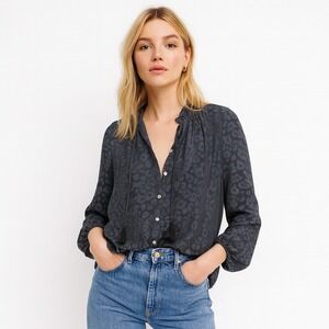 Show Me Your Mumu‎ Alicia Black Leopard Tunic Sz S